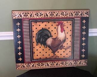 Kimberly Poloson "Provence Rooster I" Decorative Wall Art