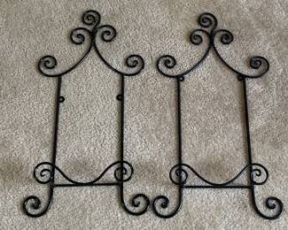 Wrought Iron Plate Display Hangers