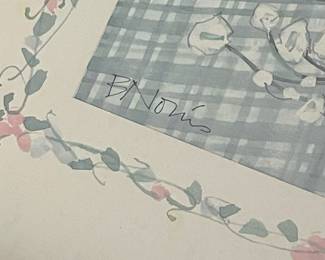 B. Norris Floral Still Life Print