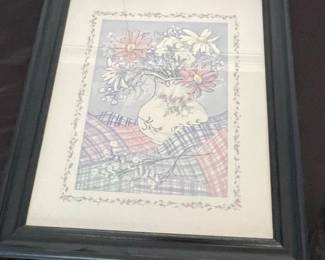 B. Norris Floral Still Life Print
