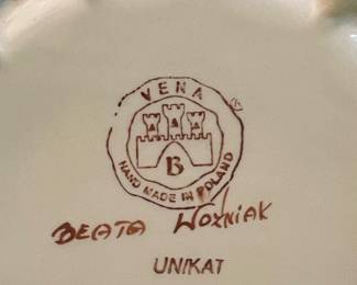 Vena Polish Pottery Unikat Egg Server by Beata Wozniak