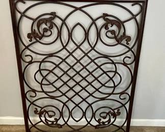 Ornate Wrought Iron Decorative Panel