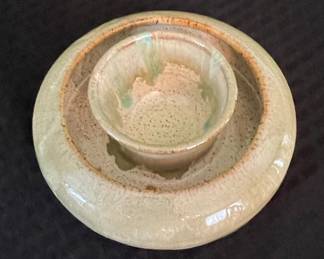 Studio Pottery Celadon Glazed Matcha Bowl (Chawan)