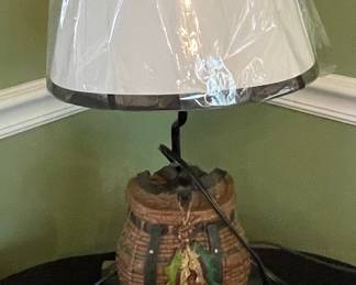 Fly Fishing Creel Table Lamp