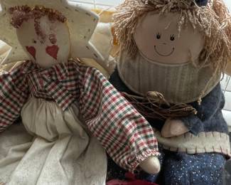 Vintage Primitive Country Angel Dolls