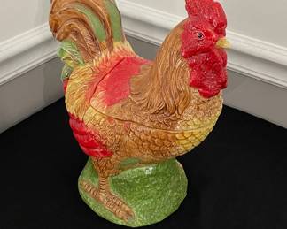 Vintage Fitz & Floyd "Coq Du Village" Rooster Cookie Jar