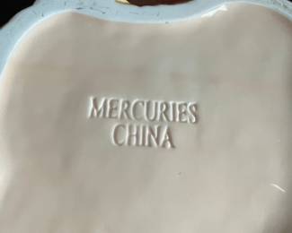 Mercuries China Fishing Creel Cookie Jar with Trout Lid
