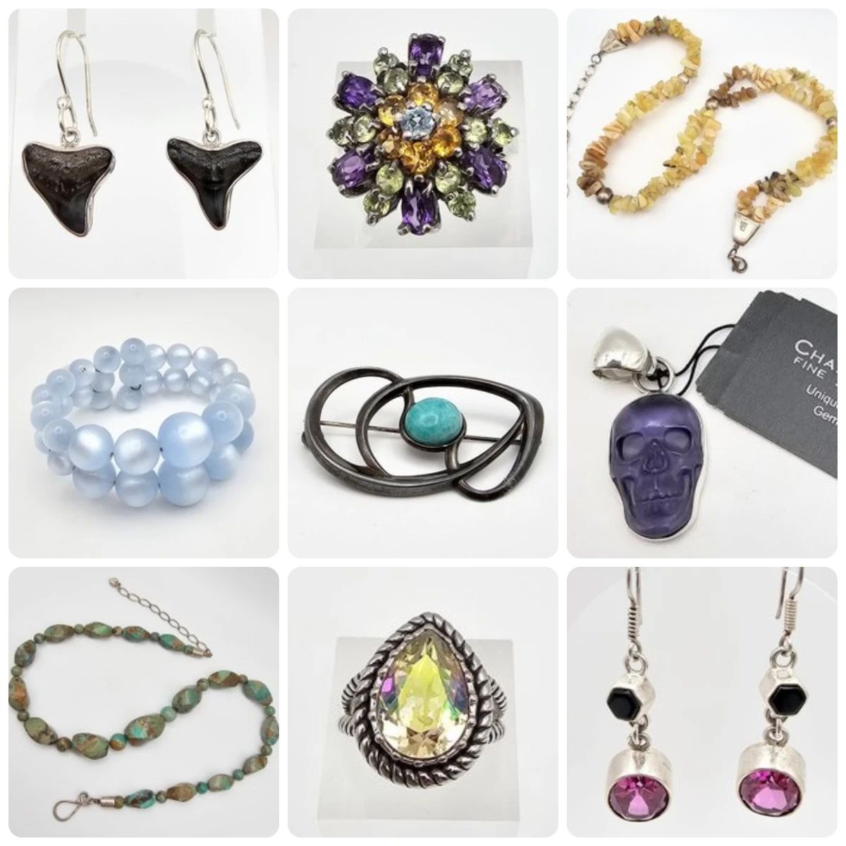 Sterling, Costume, and Gemstone Jewelry Auction!