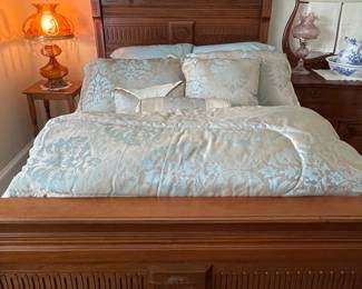 Victorian Eastlake Style Walnut Bed