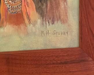 M.H. Sperry Portrait of Native American Subject