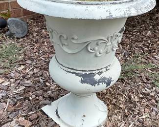 Neoclassical Style Cast Iron Urn Planter