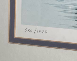 Bob Howard Limited Edition Print: The Pride of Baltimore off Thomas Point Light