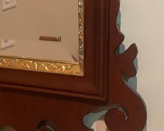 Chippendale Style Mahogany Wall Mirror by Friedman Brothers