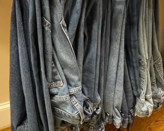 Assorted Vintage and Modern Denim Jeans