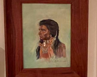 M.H. Sperry Portrait of Native American Subject