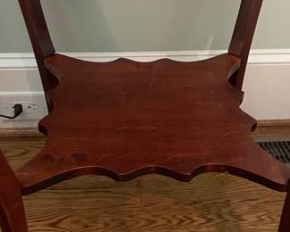Mid-Century French Provincial Style Two-Tier Side Table