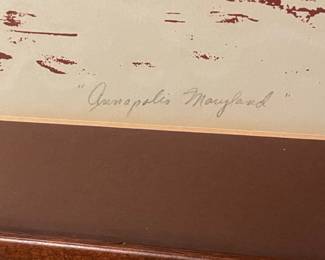 C. Black Limited Edition Print, Annapolis, Maryland