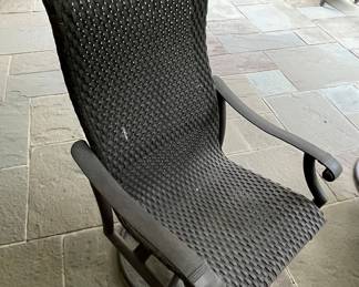 Outdoor Wicker Swivel Rocker Chair