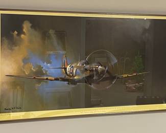Barrie A.F. Clark, Vickers Supermarine Spitfire Mk V B of 243 Squadron (1978 Print)