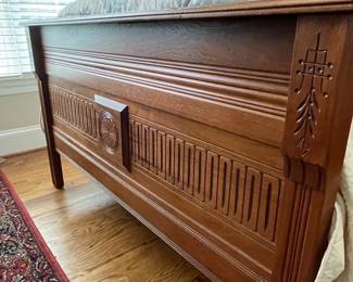 Victorian Eastlake Style Walnut Bed