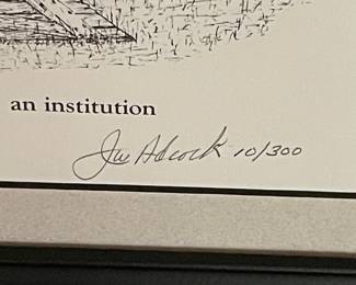 Joe Adcock Signed Limited Edition 'An Institution' Print