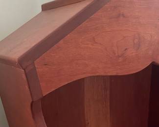 Antique Hooded Mahogany Rocking Cradle