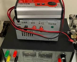 Elenco XP-581A Quad Power Supply and Triton Battery Charger