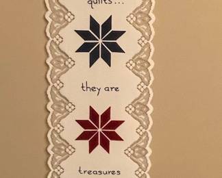 Friends Are Like Quilts Wall Hanging with Lace