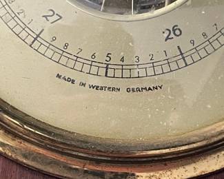 Vintage Ship's Wheel Aneroid Barometer