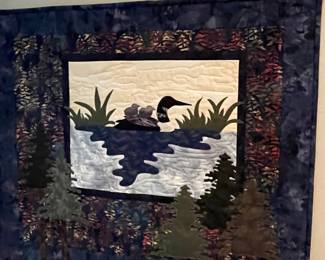 Loon Lake Quilt Wall Hanging Pattern by Pine Needles