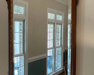 Chippendale Style Mahogany Wall Mirror with Gilt Shell Crest by Henkel Harris