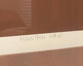 Todd Rowland "Mountain View" Limited Edition Artist's Proof Serigraph
