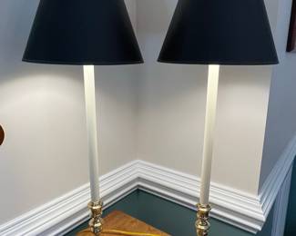 Williamsburg Virginia Metalcrafters Candlestick Lamps