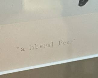 Vanity Fair Lithograph 'A Liberal Peer'