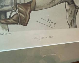 Vanity Fair Lithograph by Spy: Mr. Frederick Barne ('The Jockey Club')