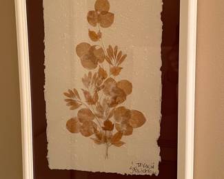 Tavaria St. Paul de Vence Botanical Pressed Leaf Art