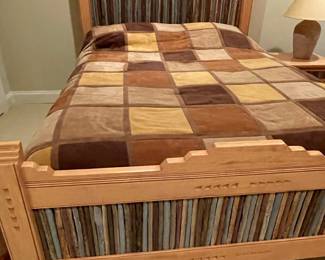 Rustic Log and Wood Bed Frame