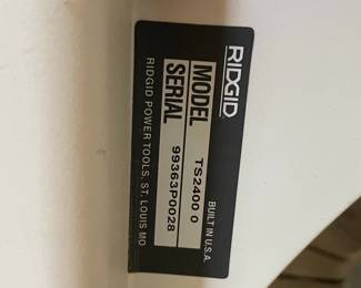 Ridgid TS2400-0 Portable Table Saw