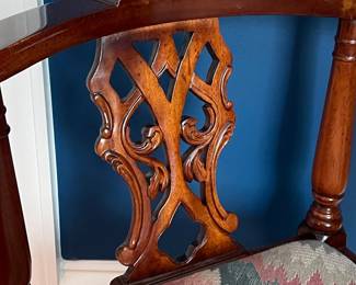 Chippendale Style Mahogany Corner Chair