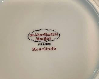 Theodore Haviland Rosalinde China Service
