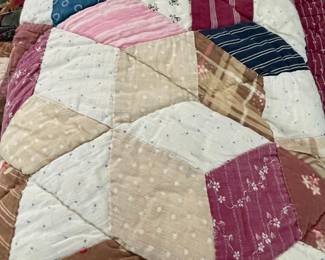 Vintage Tumbling Block Quilt