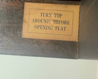 Vintage Mahogany Flip Top Pedestal Card Table