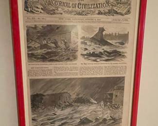 Harper's Weekly August 8, 1868 Issue - The Great Flood in Maryland