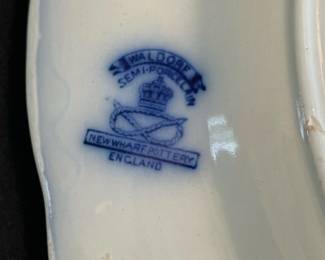 New Wharf Pottery Waldorf Flow Blue Platter