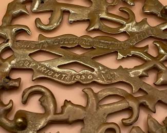Colonial Williamsburg Foundation Brass Cypher Trivet