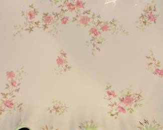Haviland Limoges Scalloped Pink Floral Tray