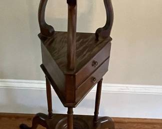 Victorian Mahogany Wig Stand with Drawers