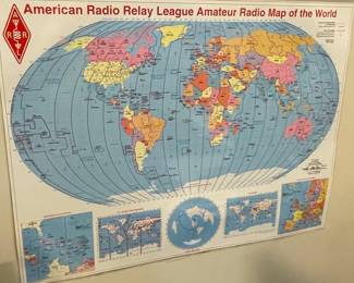 American Radio Relay League (ARRL) Amateur Radio Map of the World