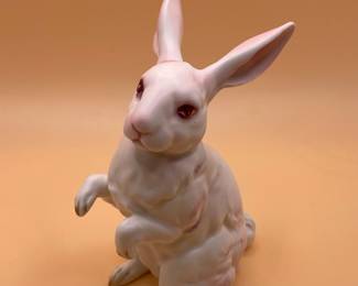 Lefton White Albino Bunny Rabbit Figurine H880