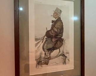 Vanity Fair Lithograph by Spy: Mr. Frederick Barne ('The Jockey Club')